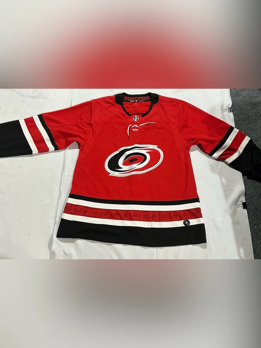 Carolina Hurricanes Adidas Climalite NHL Hockey Jersey Size 56 Blank Red